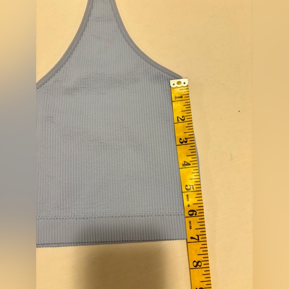 Garage powder blue halter, crop top, L - Picture 6 of 7